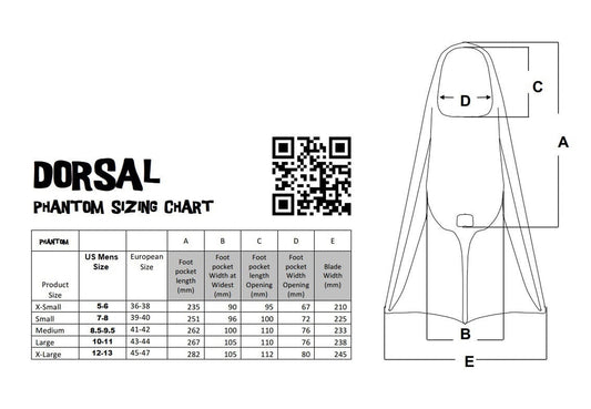 DORSAL Bodyboard Bodysurfing Floating Swimfins (Flippers)