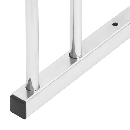 NNEVL Bike Rack for 6 Bikes Galvanised Steel