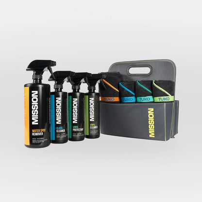 MISSION BOAT CLEANING KIT TOTE AND TOWELS