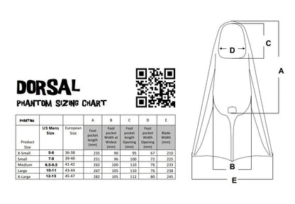 DORSAL Bodyboard Bodysurfing Floating Swimfins (Flippers)