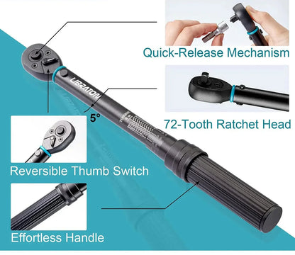 14-Piece Bike Torque Wrench Set Blue